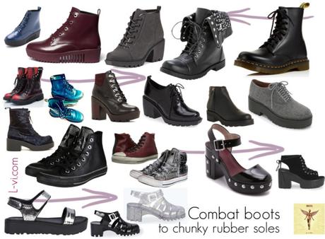 [Trends] From combat boots to chunky rubber soles