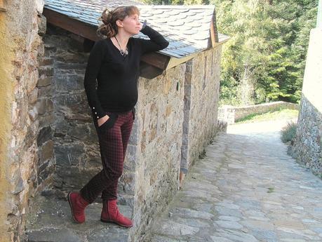 Patrón a medias con La Pantigana: Pantalón con puños