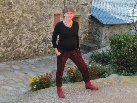 Patrón a medias con La Pantigana: Pantalón con puños