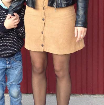 DIY A-LINE SKIRT WITH BUTTONS