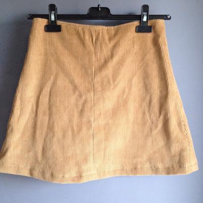 DIY A-LINE SKIRT WITH BUTTONS