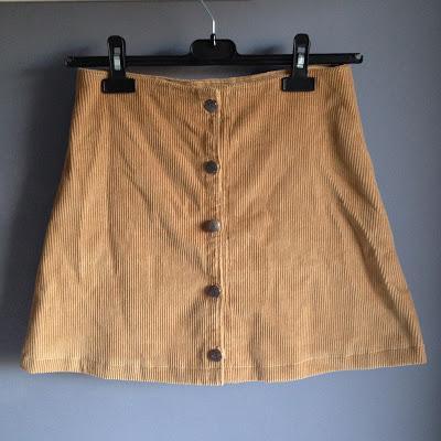 DIY A-LINE SKIRT WITH BUTTONS