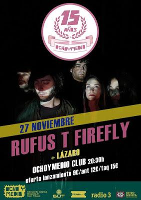 Rufus T. Firefly cierran gira el 27 de noviembre en Madrid