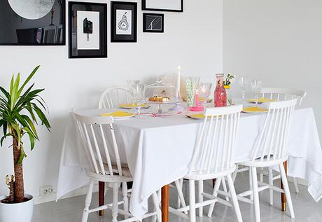 Vivir con niños en una casa blanca y con colores pastel!