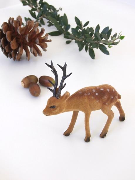 Decorando la navidad, campana de cristal con cervatillo Decorando la navidad, campana de cristal con cervatillo