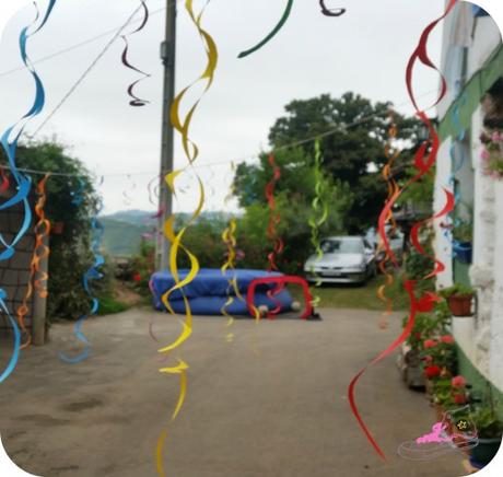 Cumpleaños infantil con juegos acuáticos