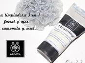 APIVITA, crema limpiadora facial ojos camomila miel.