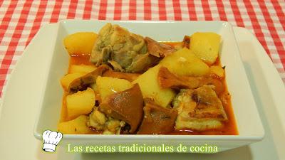 Guiso de pollo y setas
