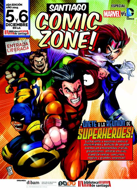 ‬5 y 6 de Diciembre, #‎ComicZone2015 en la @BibliotecadStgo