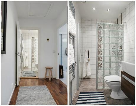 Un duplex con la cocina en la zona de paso