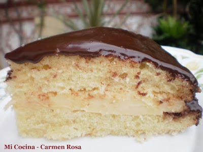 TARTA DE CREMA AL ESTILO BOSTON
