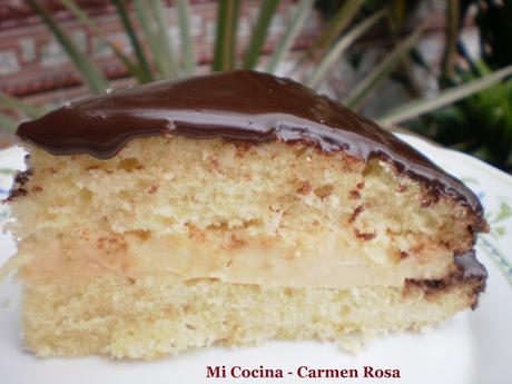 TARTA DE CREMA AL ESTILO BOSTON