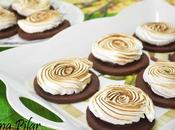 Galletas chocolate merengue rellenas nutella
