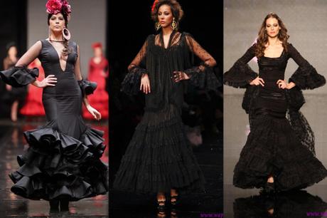 Vestidos de flamenca básicos negros