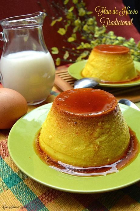 Flan de huevo tradicional