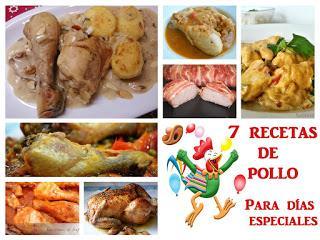 7 recetas de pollo para días fiestas