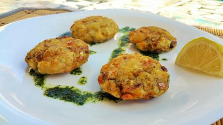 Mini hamburguesas de patatas y castañas