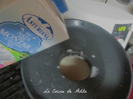 La mejor tarta de queso, con crujientes de naranja