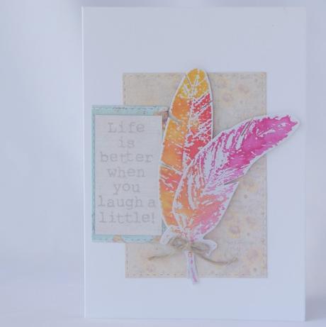 Tarjetas “Life is better when you laugh a little” y Tarjetas “Life is better when you laugh a little” y
