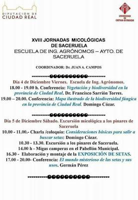 XVIII Jornadas Micológicas de Saceruela (Ciudad Real)