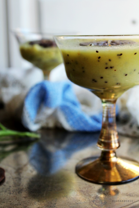 Receta para niños con kiwis Zespri → Crema de kiwi y mascarpone