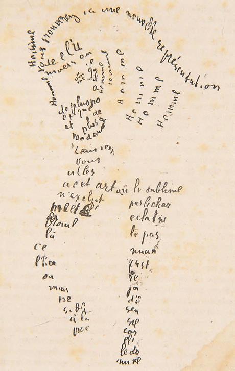 apollinaire, caligramas, caligrama apollinaire, caligrama caballo
