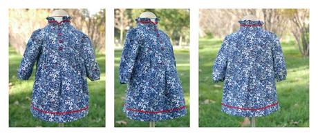 Vestido para niña con volantes