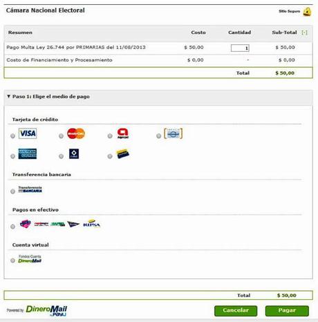 Riesgos y penalidades por no votar.