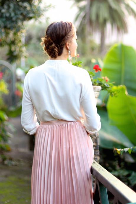 Pleated Maxi Skirt