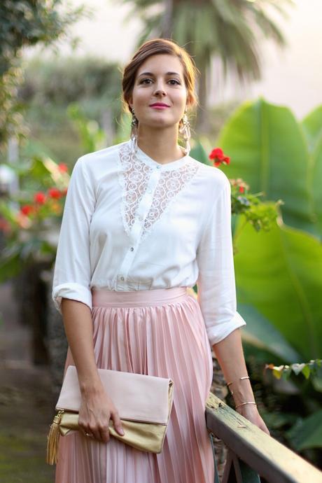 Pleated Maxi Skirt