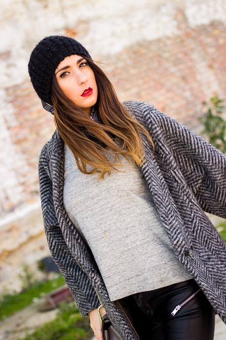 abrigo de pata de gallo