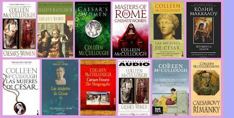 Collage de portadas de Las mujeres de César