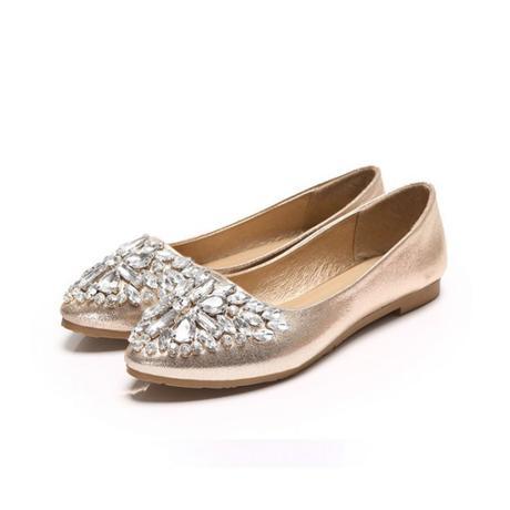 Zapatos joya: los modelos más brillantes de la temporada otoño-invierno 2015… 2015-nueva-moda-21-estilo-zapatos-de-mujer-sólida-Color-brillante-ocasional-suave-y-cómodo-Ballet