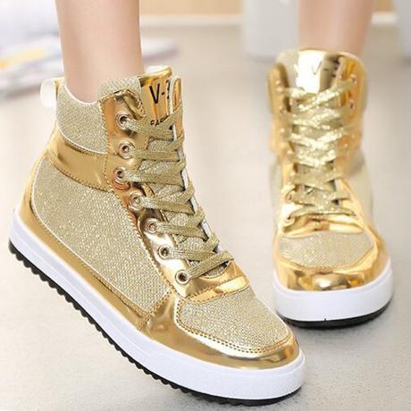 Zapatos joya: los modelos más brillantes de la temporada otoño-invierno 2015… Brillante-high-top-mujer-zapatillas-zapatos-de-plataforma-moda-casual-correr-deporte-zapatos-tenis-femenino-esportivo