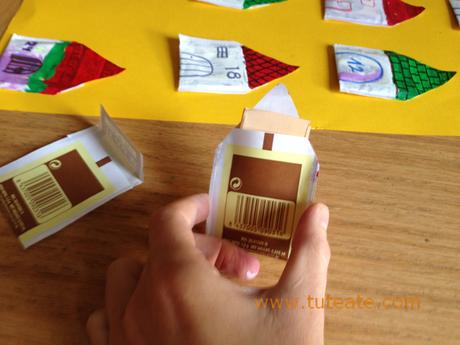 Tutorial para hacer un calendario de Adviento reciclando sobres de té