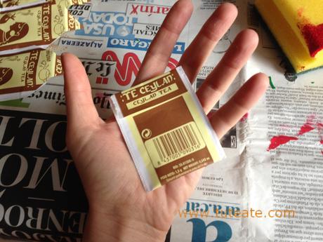 Tutorial para hacer un calendario de Adviento reciclando sobres de té