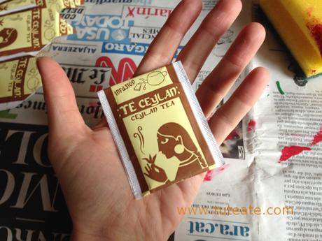 Tutorial para hacer un calendario de Adviento reciclando sobres de té