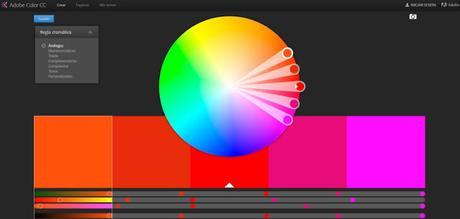 Cómo averiguar el código html de los colores de una imagen pagina inicio adobe color wheel, landing page adobe color