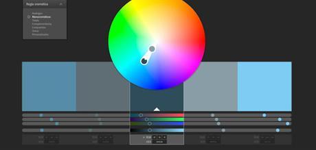 Cómo averiguar el código html de los colores de una imagen gamas monocromatica color adobe wheel