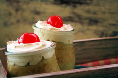 Tres Leches Cakes in jars