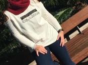 Burgundy scarf