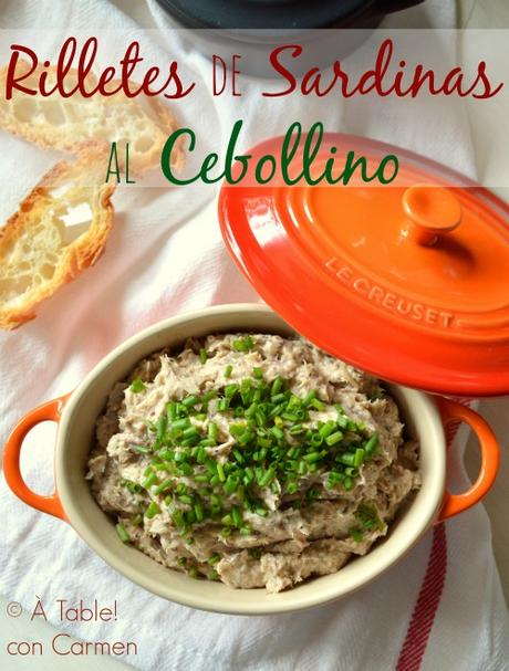 Rilletes de Sardinas al Cebollino