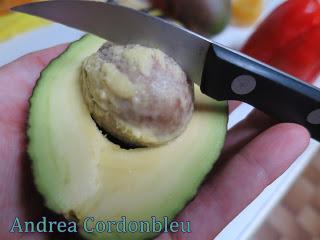 Ensalada aguacate gambones. cocina vikika