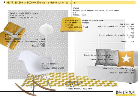 Proyecto Habitación infantil: ¡Estrellas, gris y mostaza!