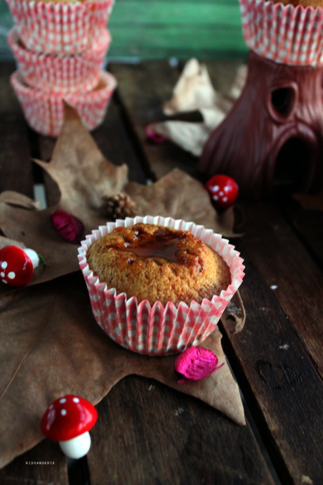 Magdalenas de castañas y toffe