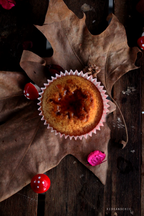 Magdalenas de castañas y toffe