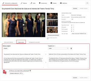 Lanza Youtube herramienta para traducir contenido