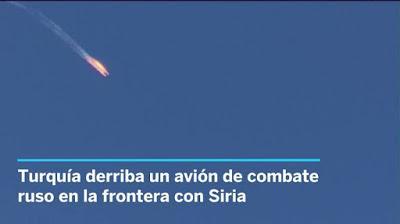 Turquía derriba avión de combate ruso cerca de Siria