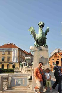 Ljubljana, dragones en Eslovenia