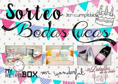 Sorteo 3 años de Bodas Cucas Sorteo 3 años de Bodas Cucas